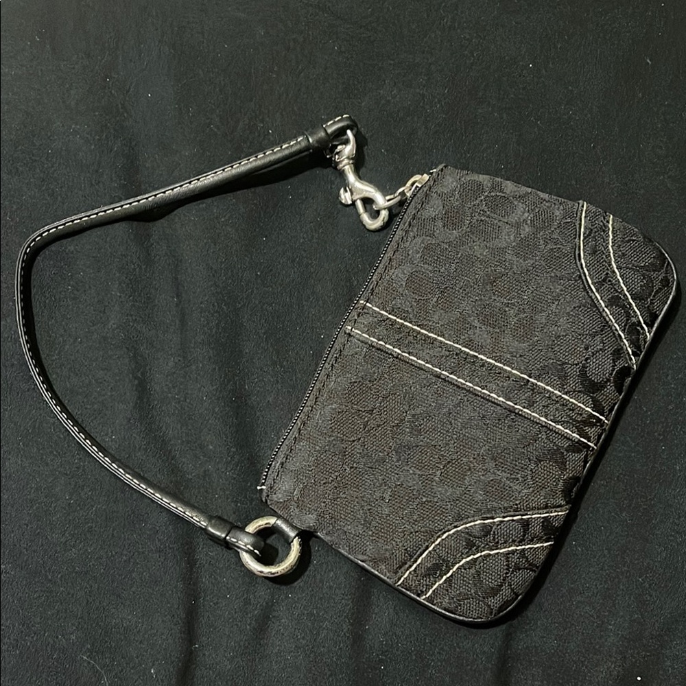 Coach Black Wristlet